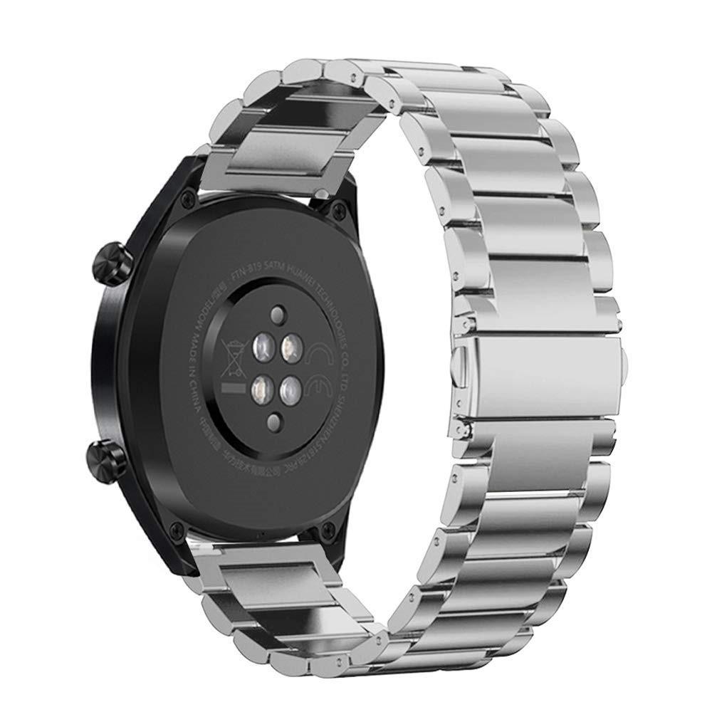 Huawei Watch GT/GT 2 46mm/GT 2e Metalen Armband Zilver