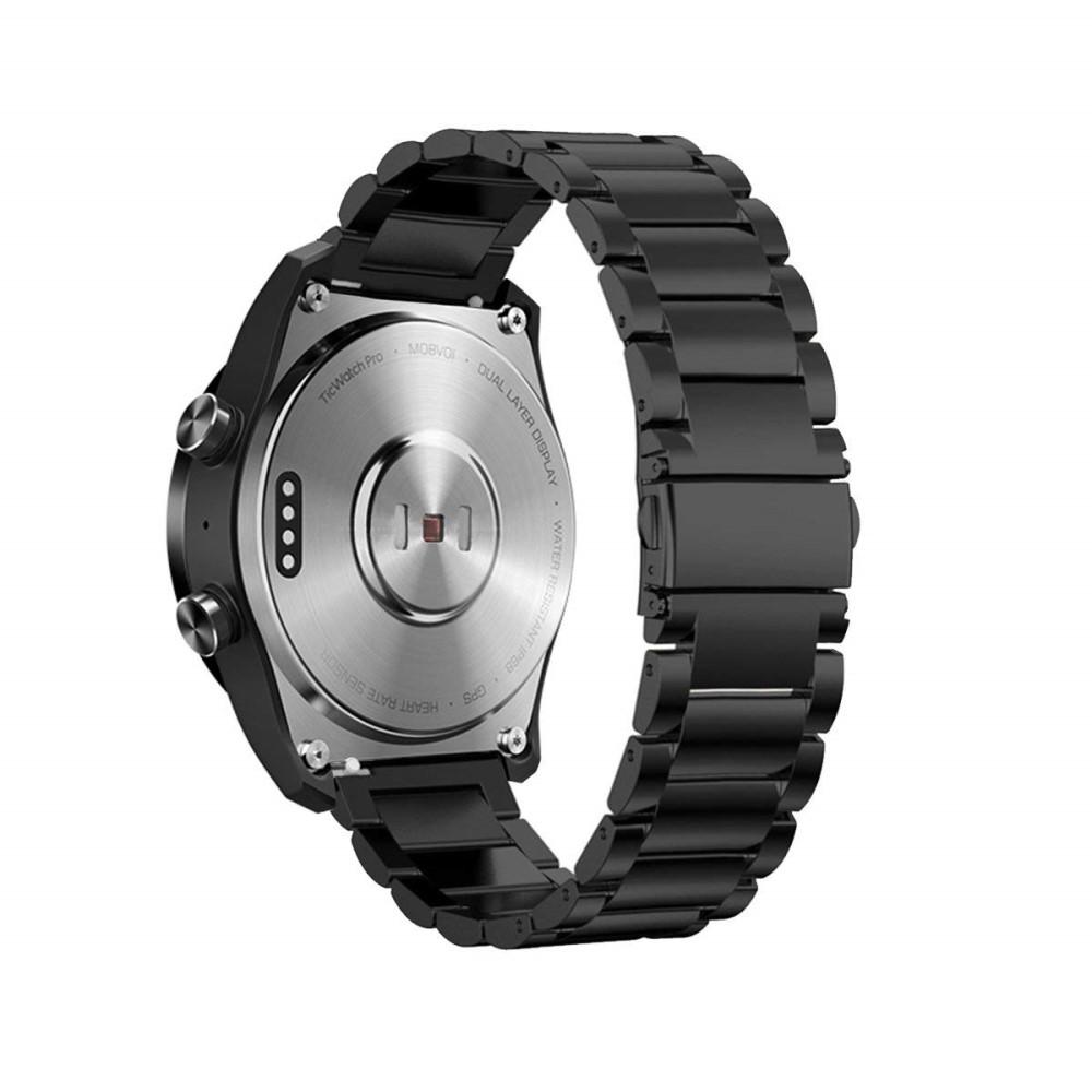 Mobvoi Ticwatch Pro/S2/E2 Metalen Armband Zwart