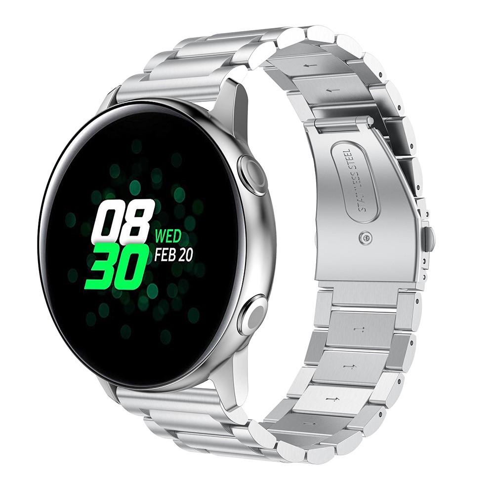 Samsung Galaxy Watch Active Metalen Armband Zilver