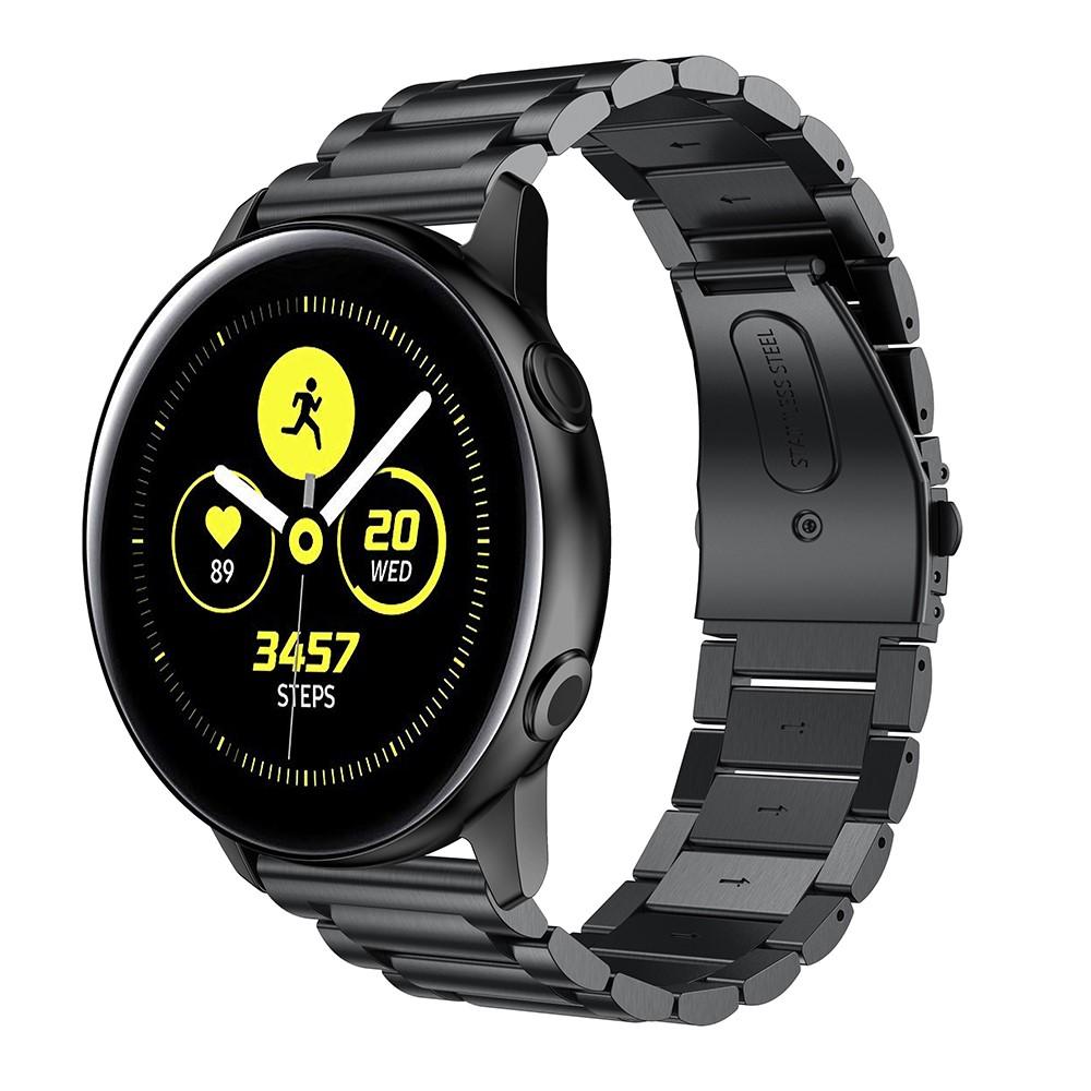 Samsung Galaxy Watch Active Metalen Armband Zwart