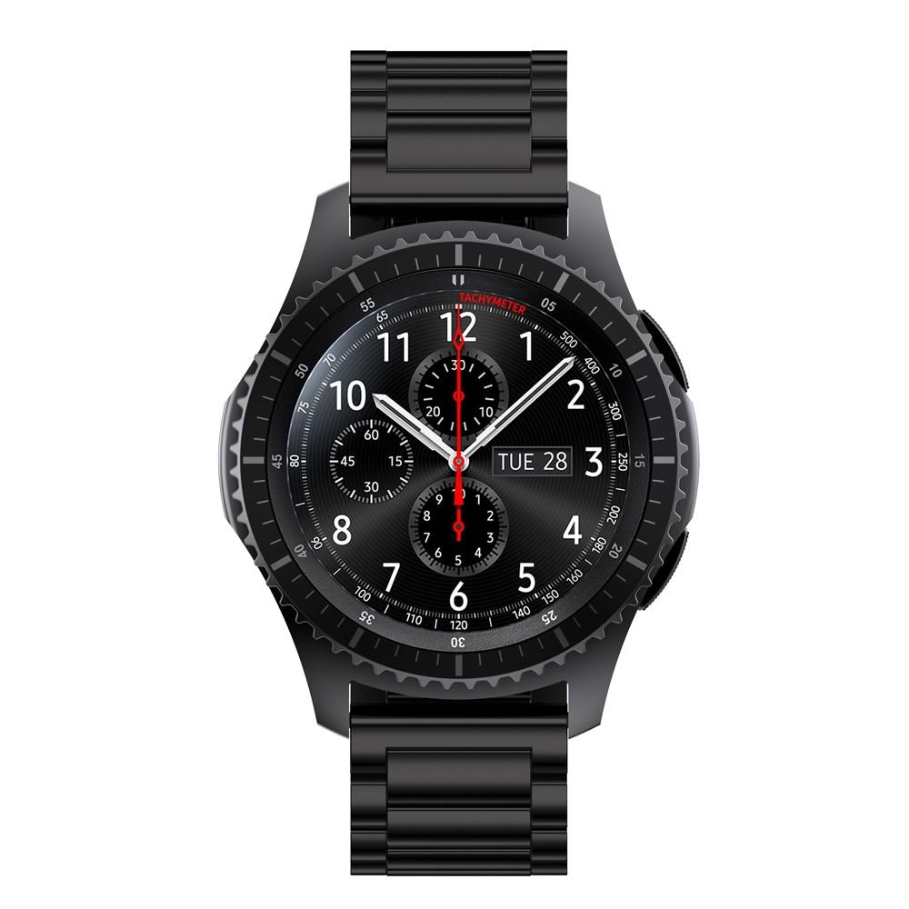 Samsung Gear S3 Frontier Metalen Armband Zwart