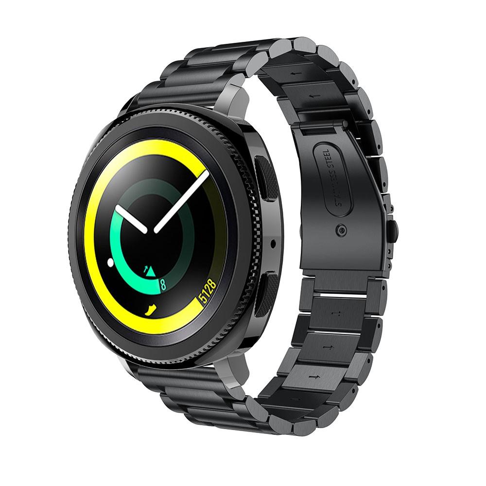 Samsung Gear Sport Metalen Armband Zwart