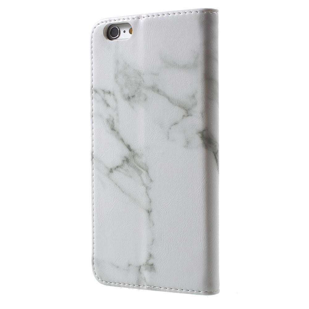 iPhone 6 Plus/6S Plus Smartphonehoesje wit marmer