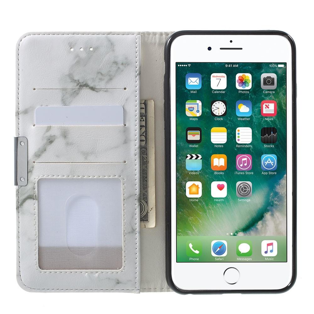 iPhone 6 Plus/6S Plus Smartphonehoesje wit marmer