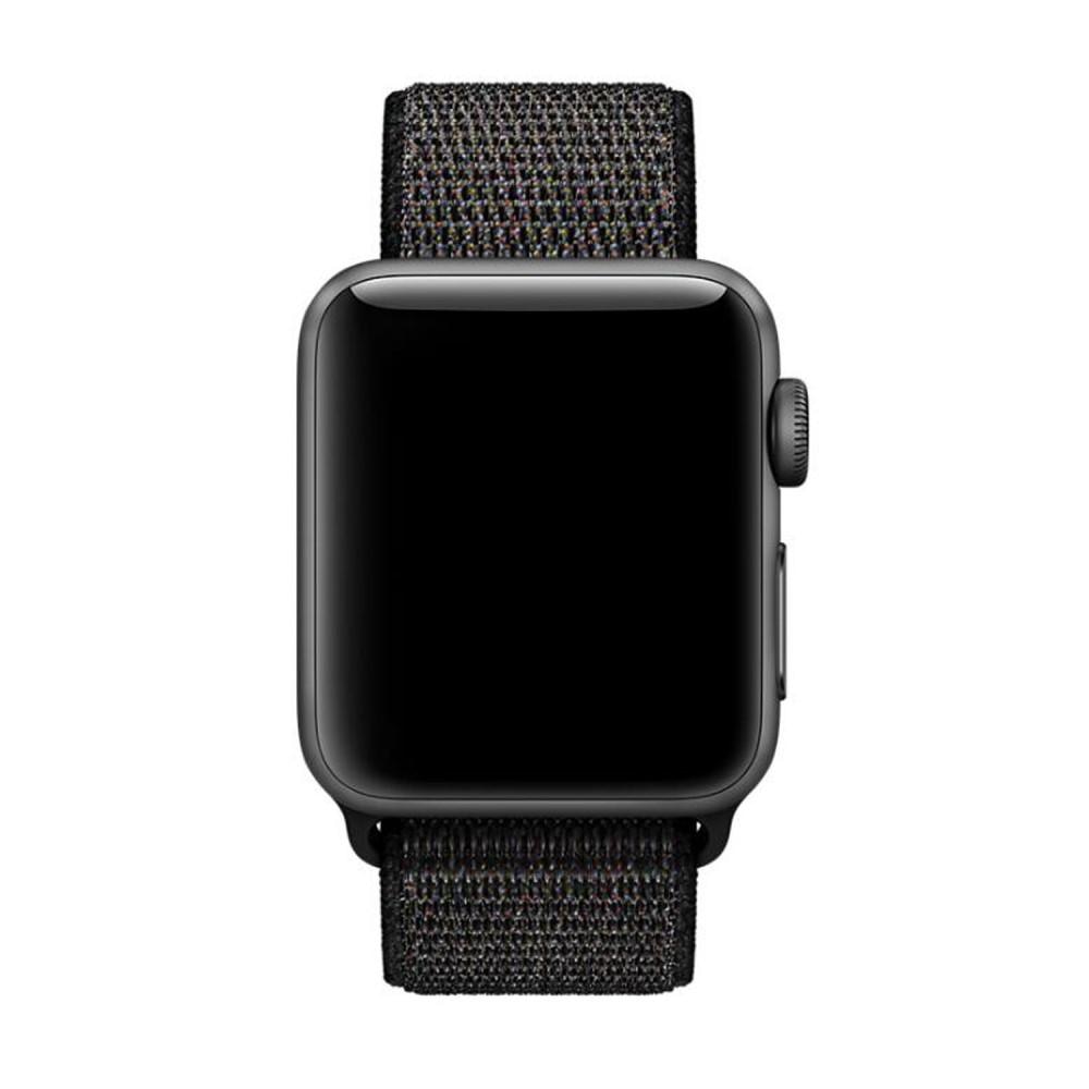 Apple Watch 45mm Series 9 Nylon bandje zwart