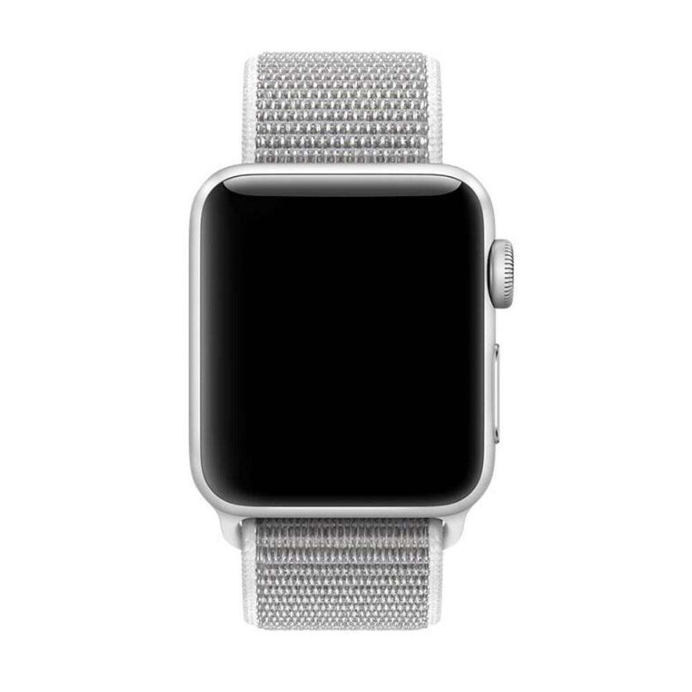 Apple Watch 45mm Series 9 Nylon bandje grijs