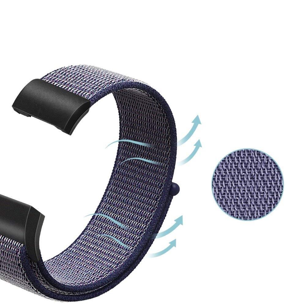 Fitbit Charge 3/4 Nylon bandje Blauw