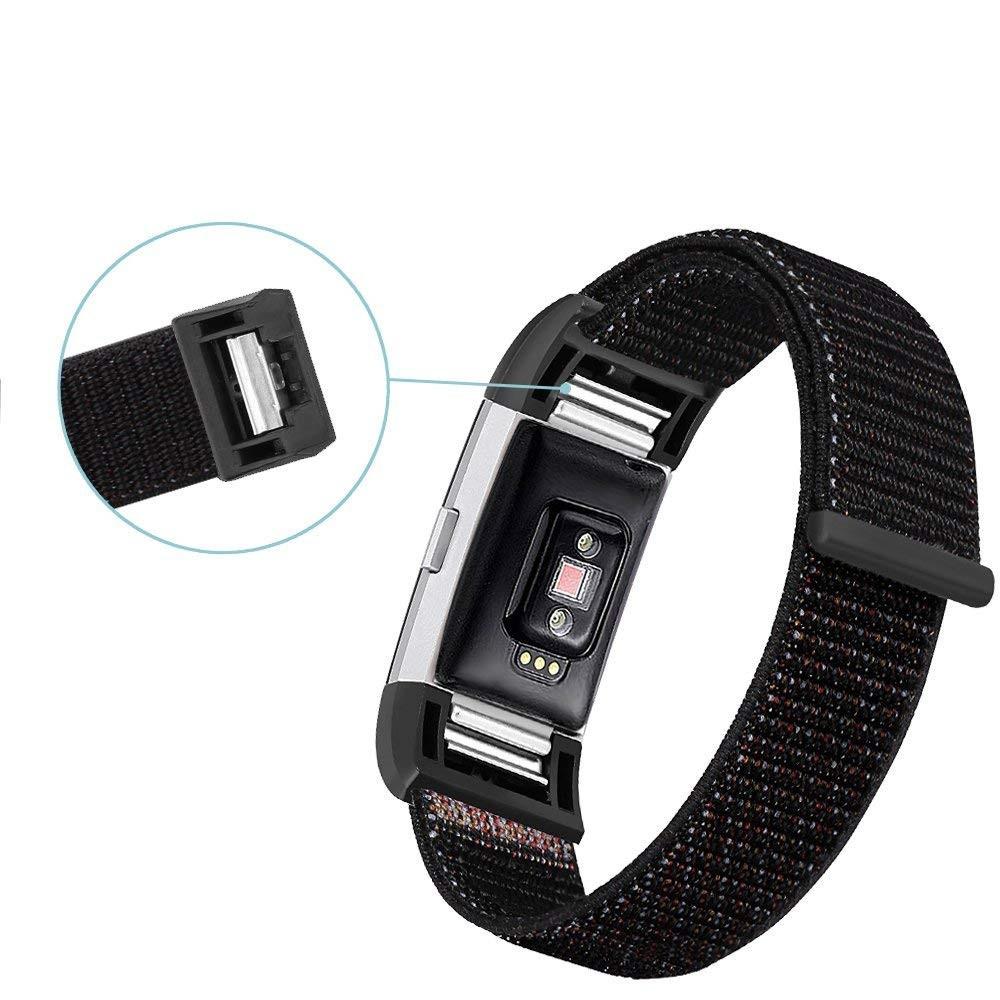 Fitbit Charge 3/4 Nylon bandje Zwart