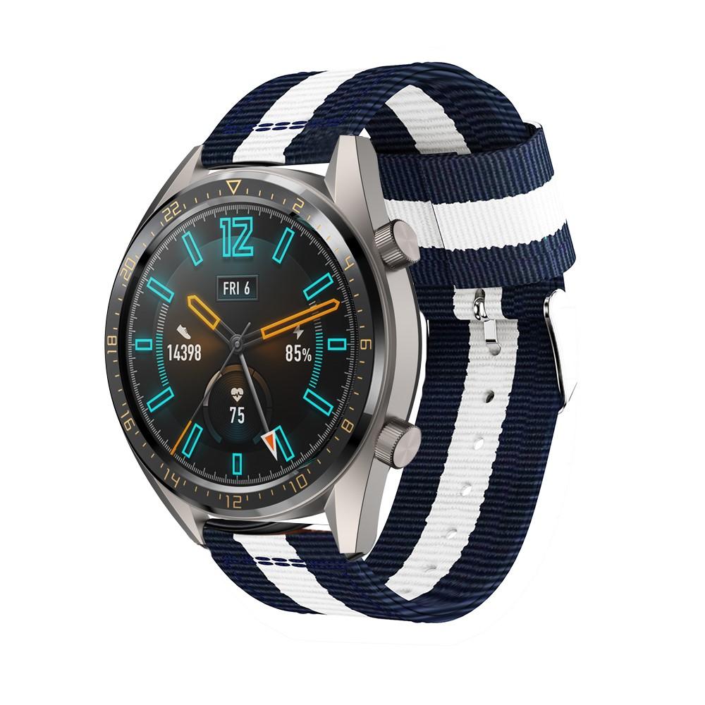 Huawei Watch GT/GT 2 46mm/GT 2 Pro Nylon bandje Wit