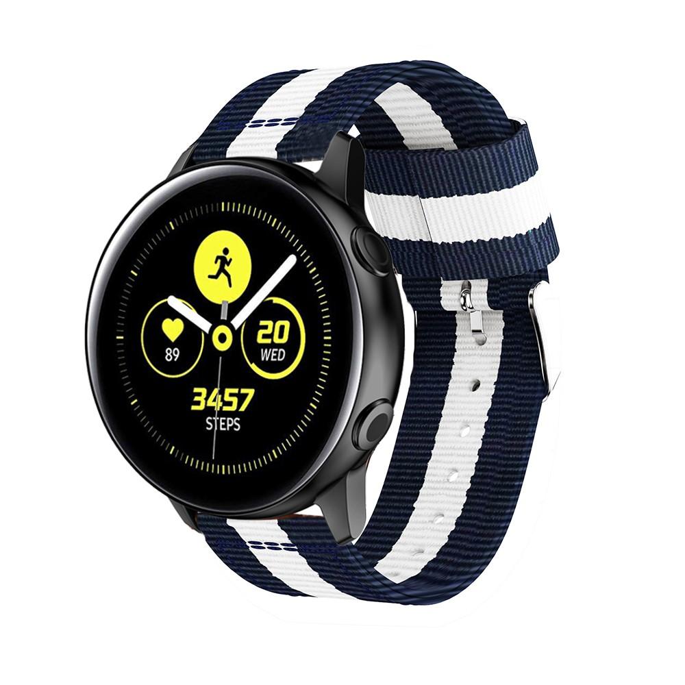 Samsung Galaxy Watch Active Nylon bandje Wit