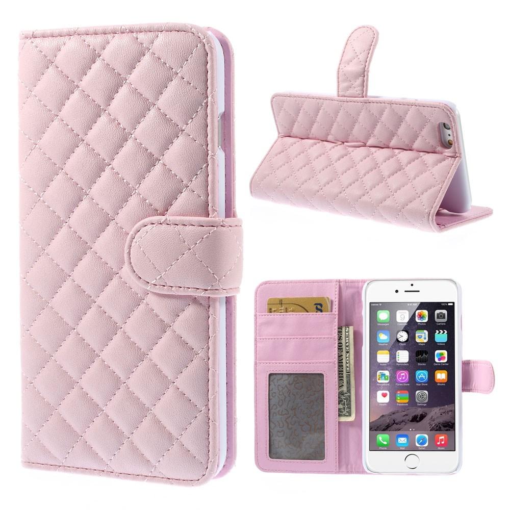 iPhone 6/6S Bookcover hoesje Gewatteerd roze