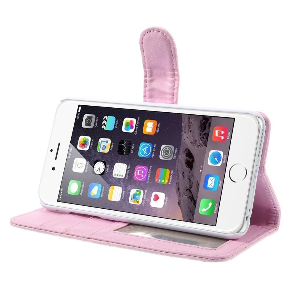 iPhone 6/6S Bookcover hoesje Gewatteerd roze