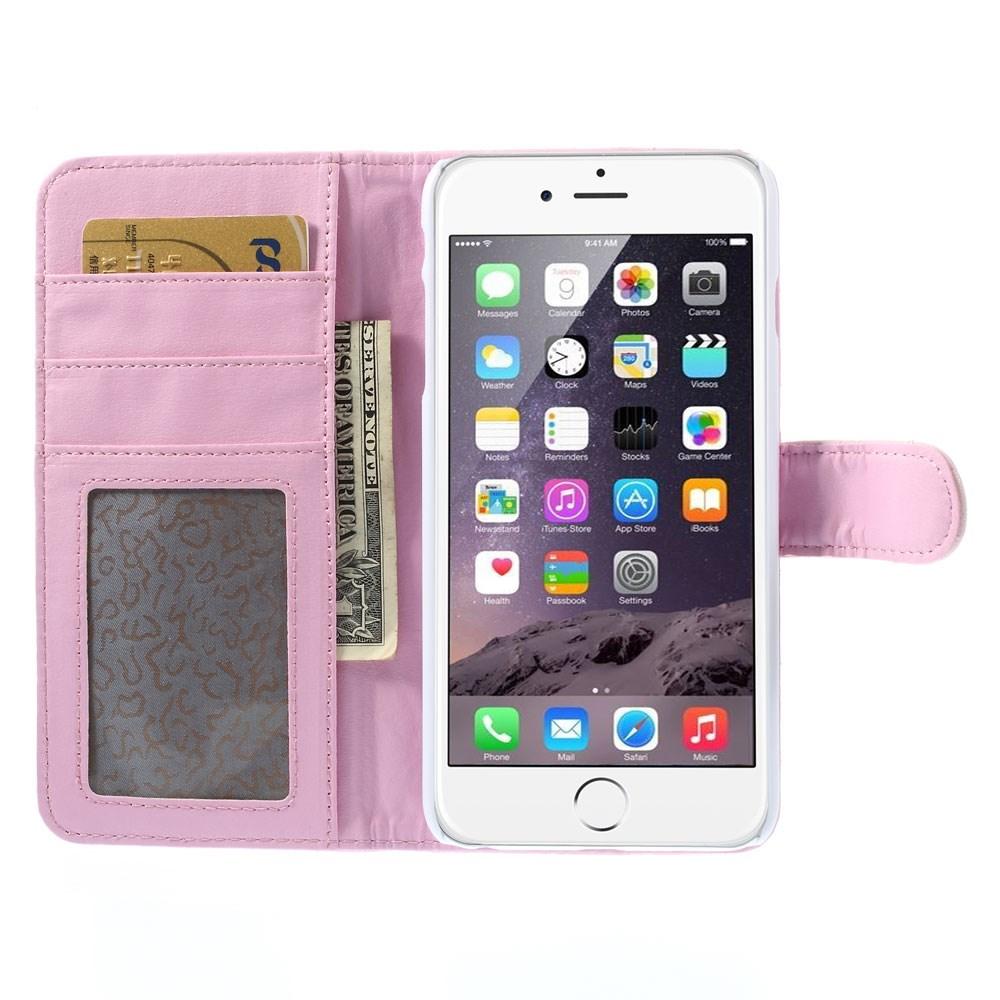 iPhone 6/6S Bookcover hoesje Gewatteerd roze