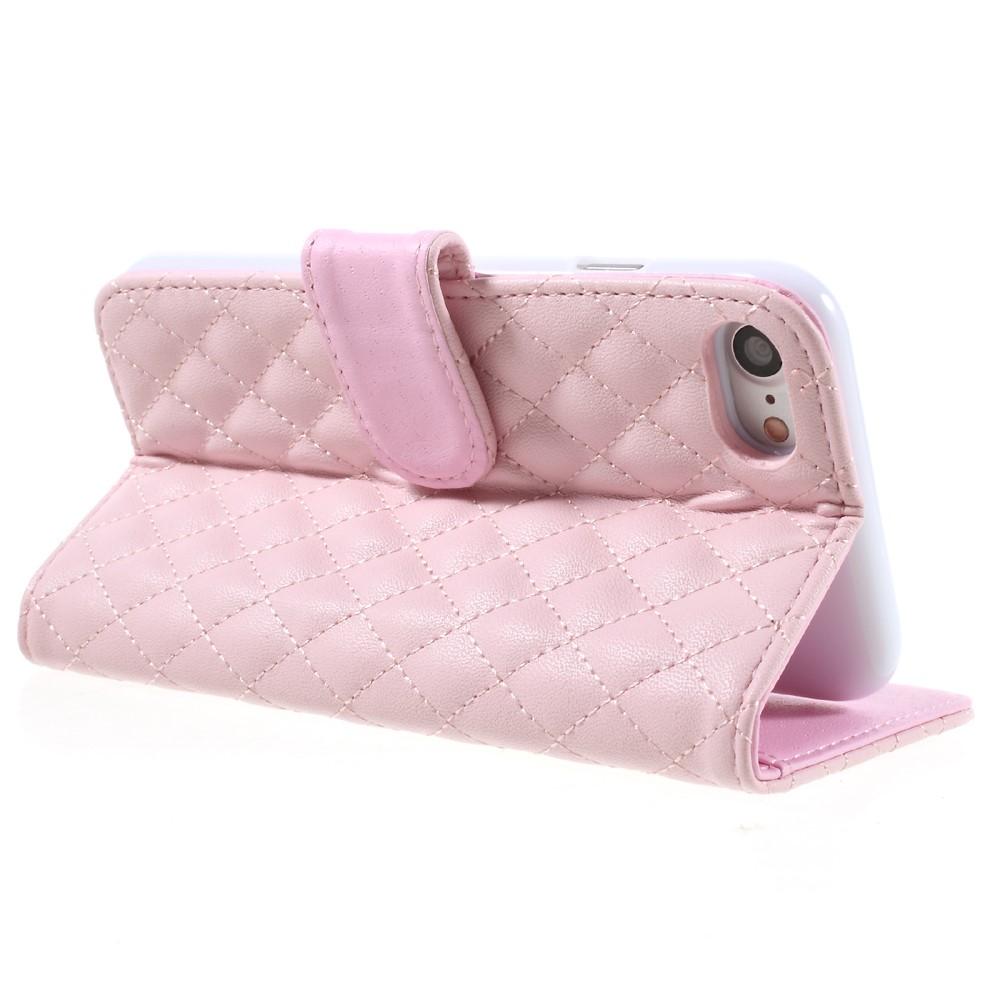 iPhone 7 Bookcover hoesje Gewatteerd roze