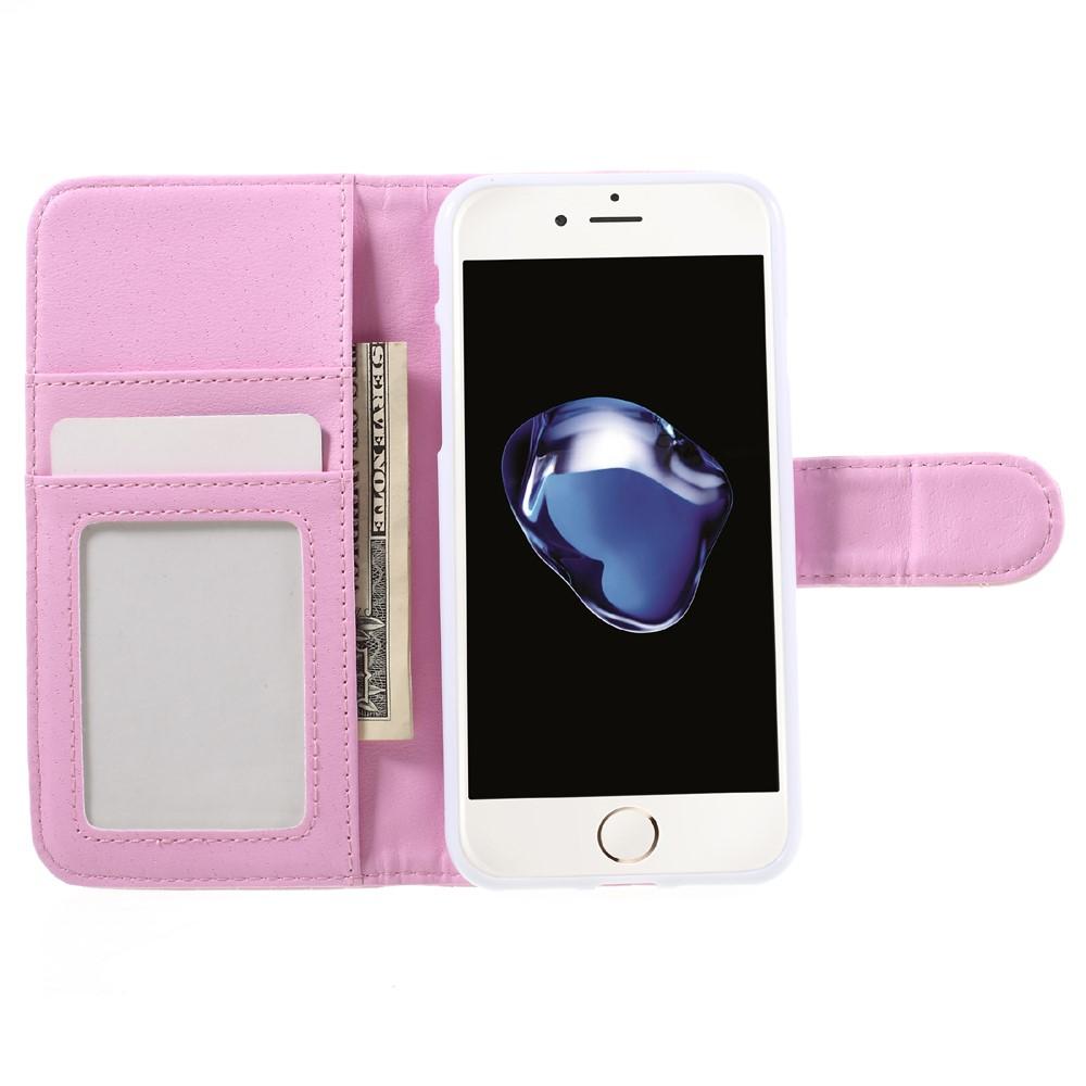 iPhone 7 Bookcover hoesje Gewatteerd roze