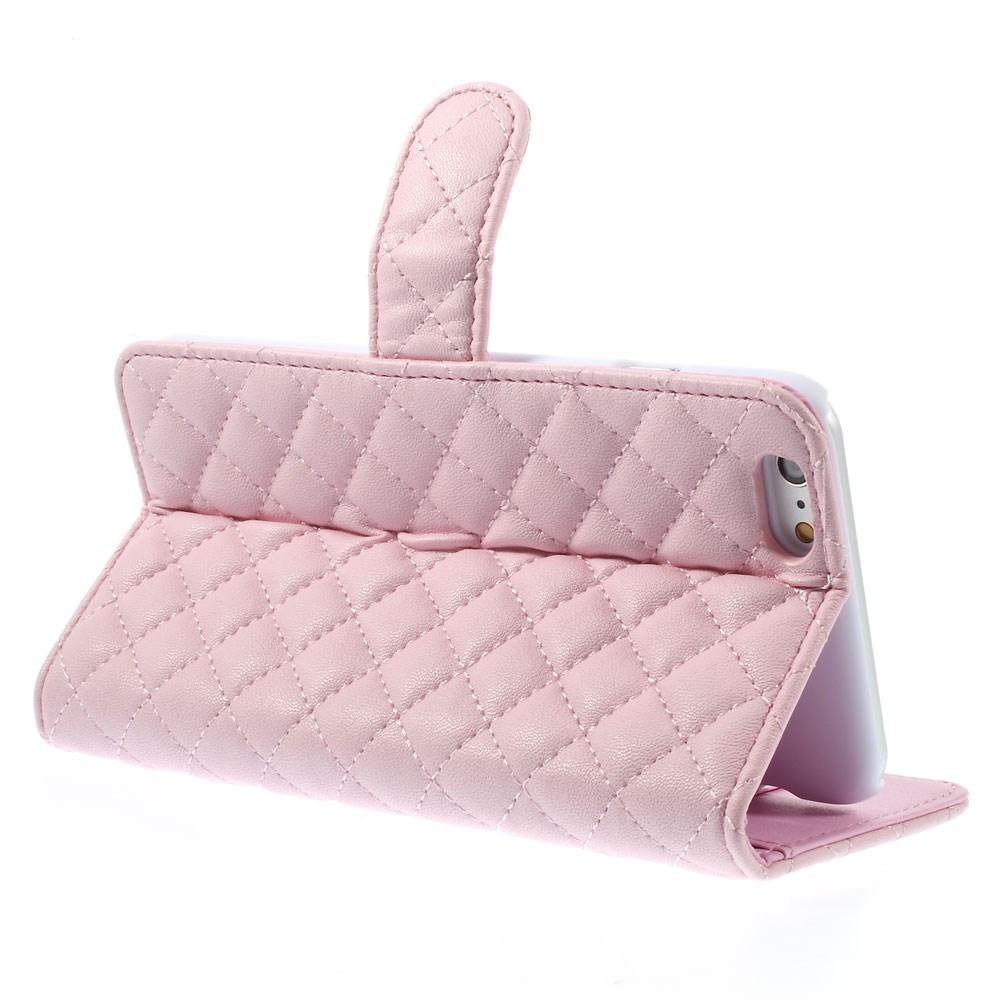 iPhone 6 Plus/6S Plus Bookcover hoesje Gewatteerd roze