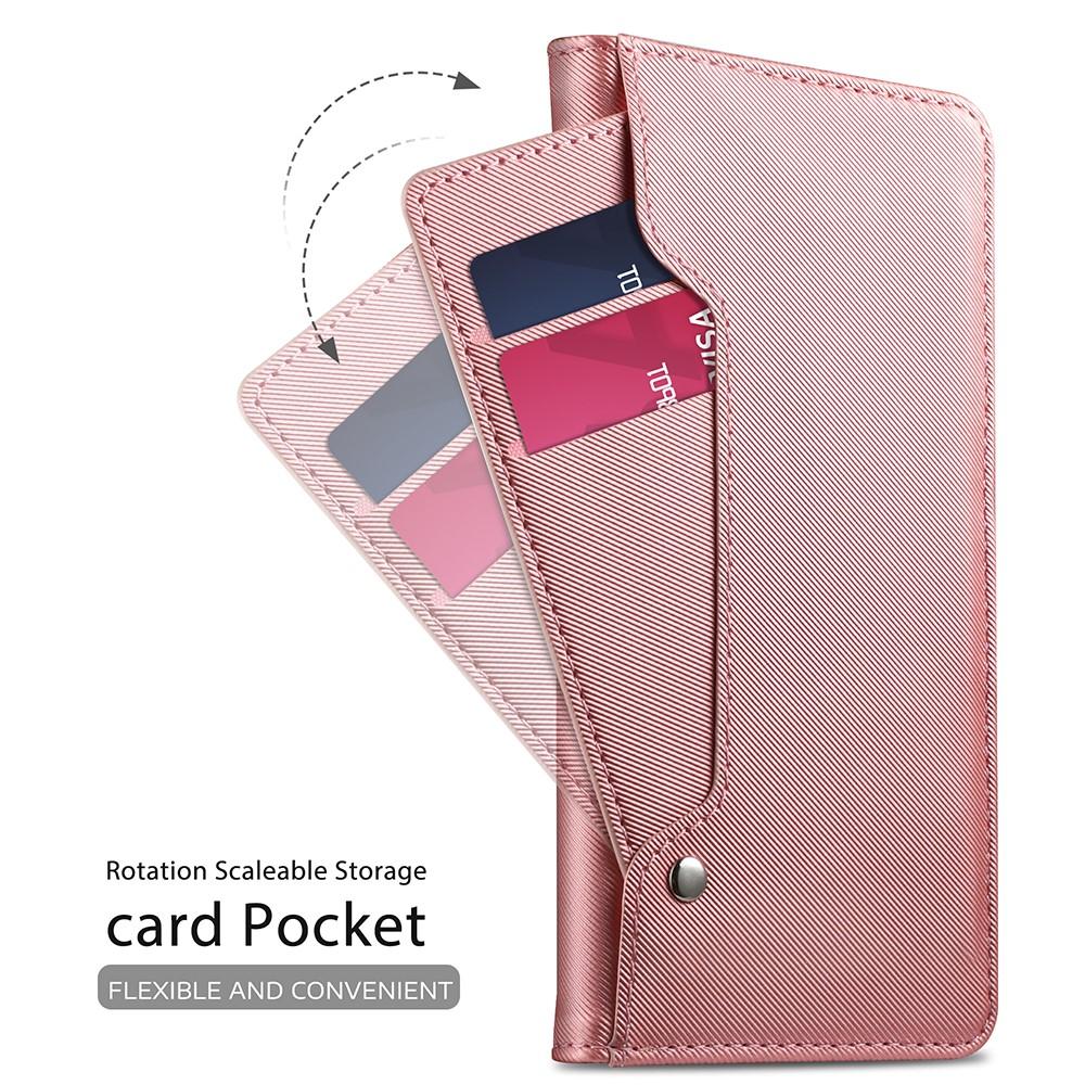 iPhone Xr Bookcover Hoesje met Spiegel Roze goud