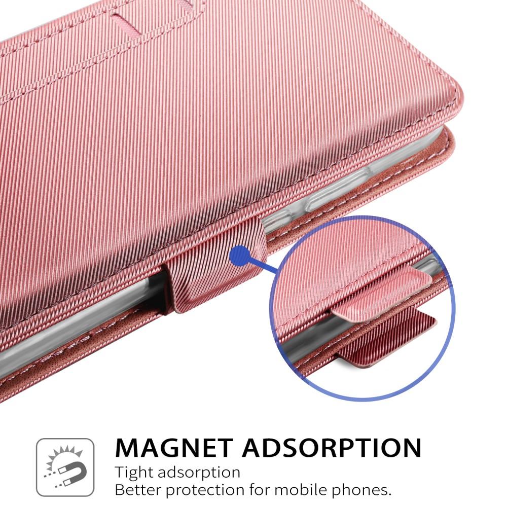 Huawei Mate 20 Pro Bookcover Hoesje met Spiegel Roze goud