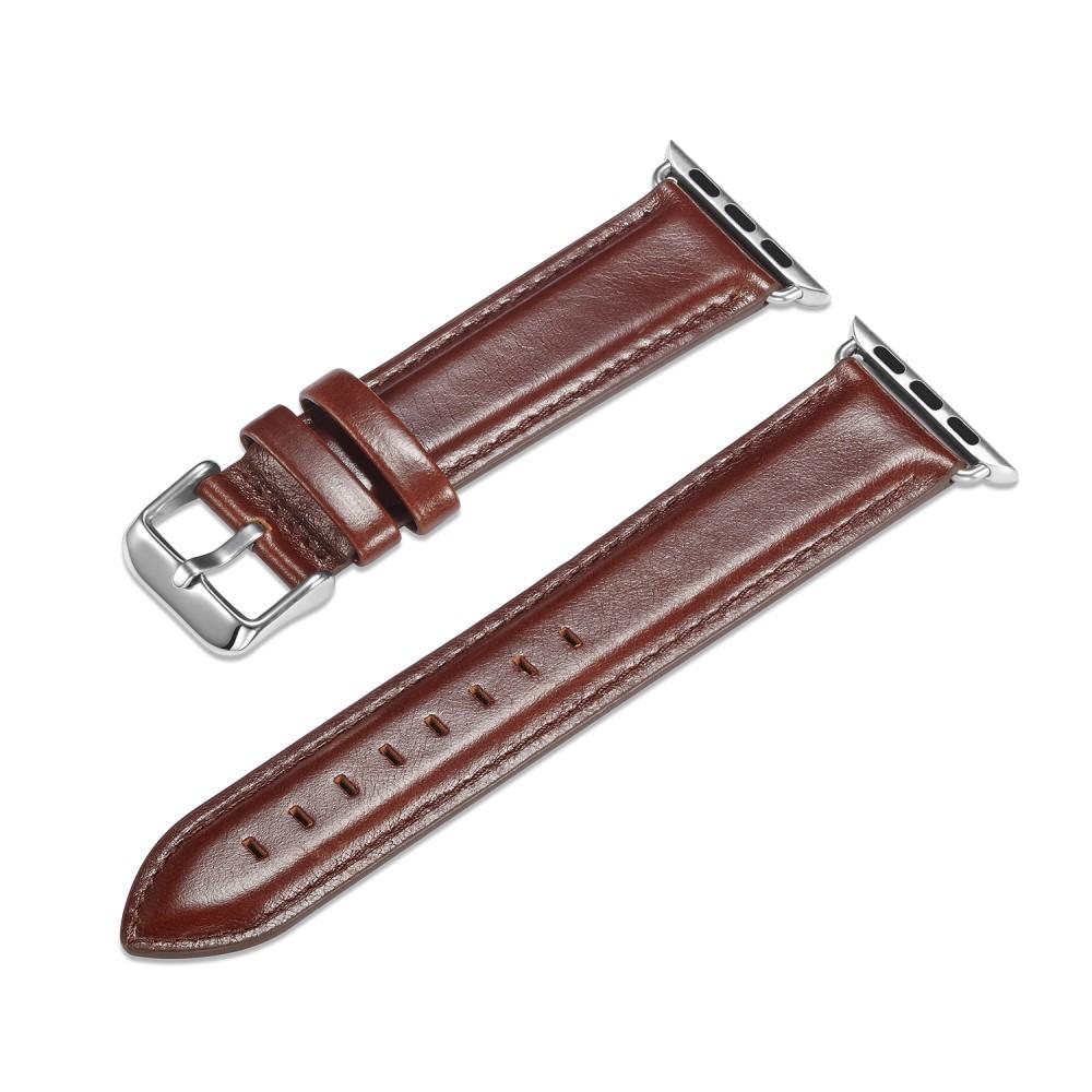 Apple Watch 42mm Premium Leather bandje Brown