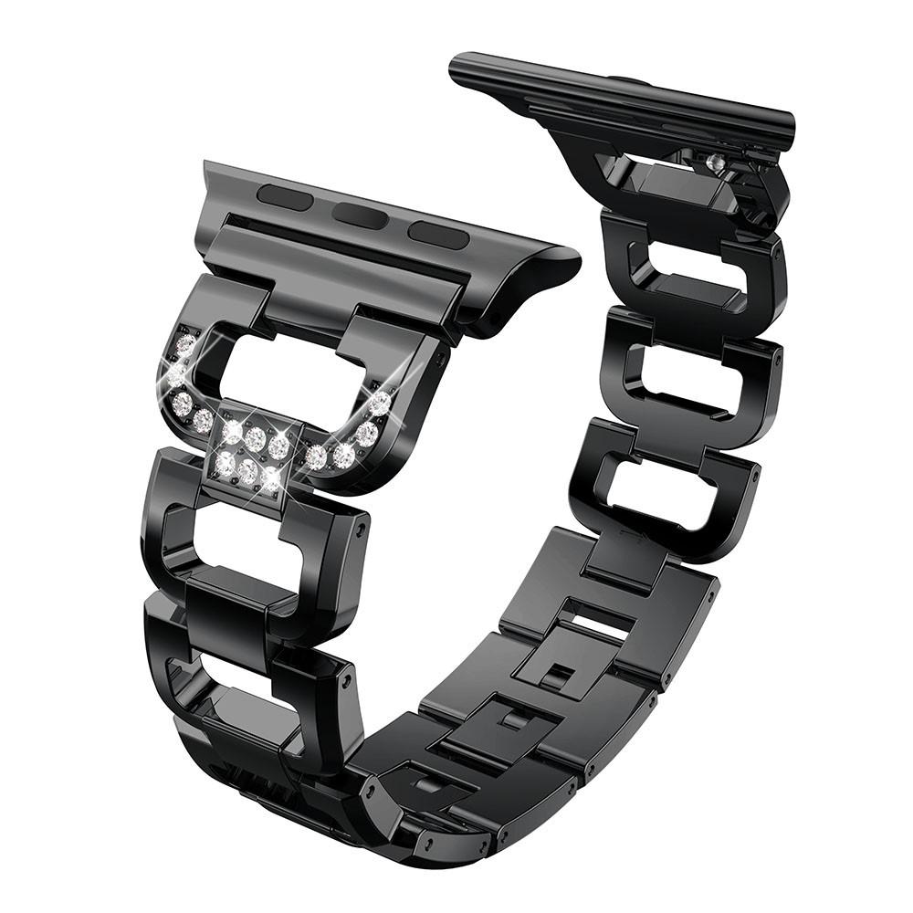 Apple Watch 45mm Series 9 Rhinestone Bracelet Black