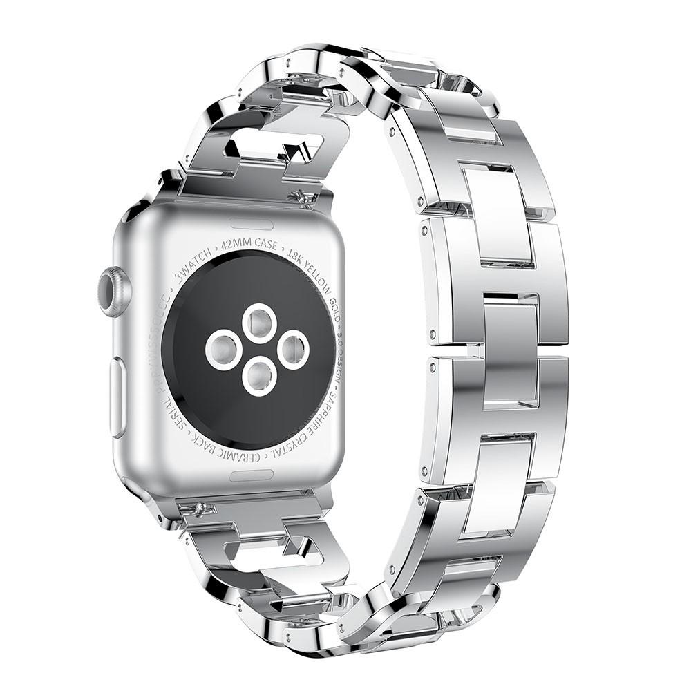 Apple Watch SE 44mm Rhinestone Bracelet zilver
