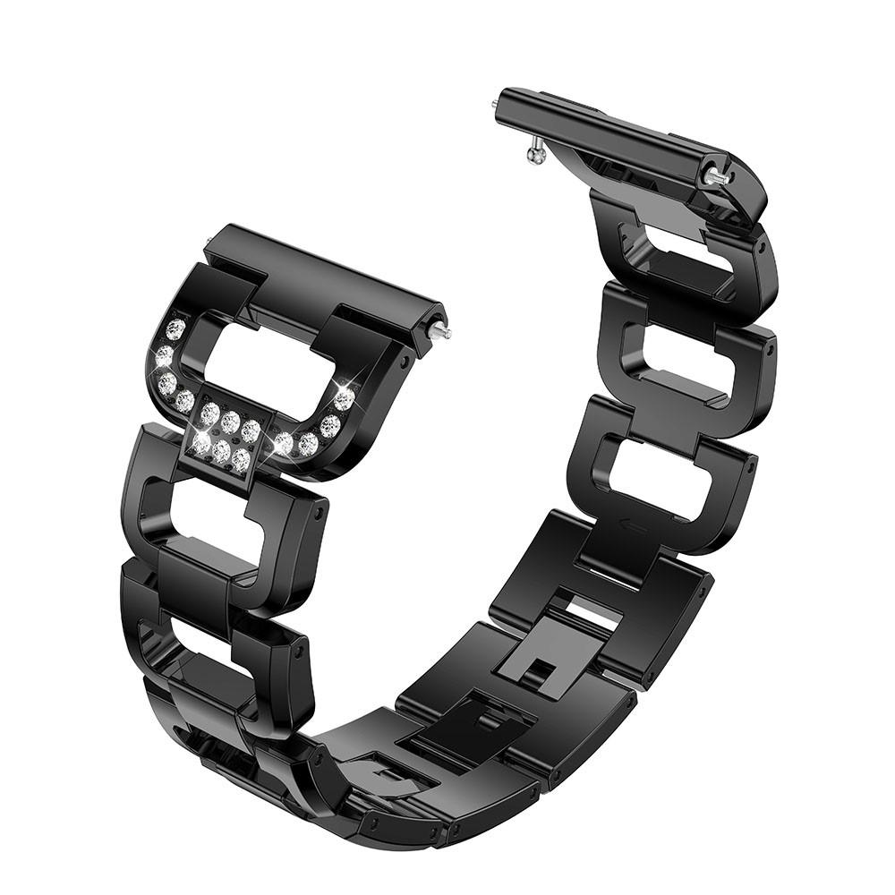 Fitbit Versa/Versa 2 Rhinestone Bracelet Zwart