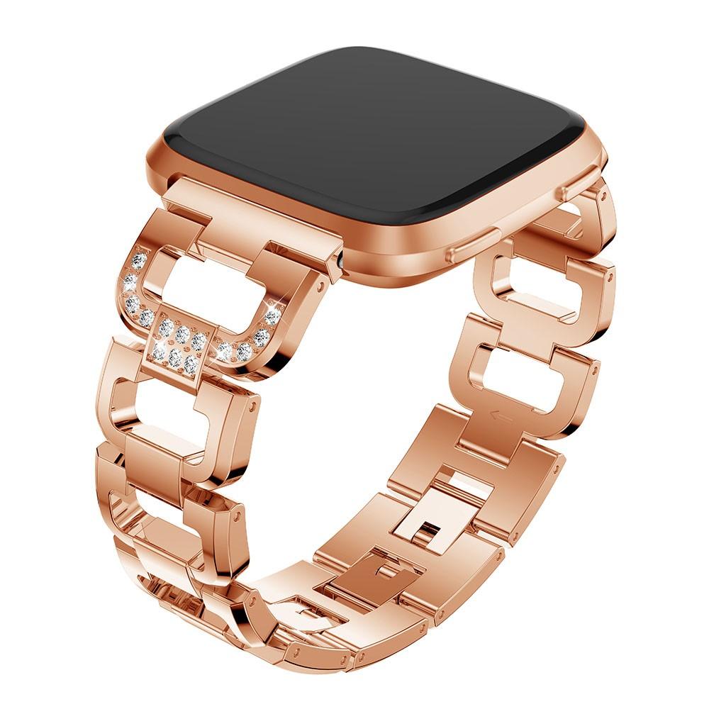 Fitbit Versa/Versa 2 Rhinestone Bracelet Rose Gold