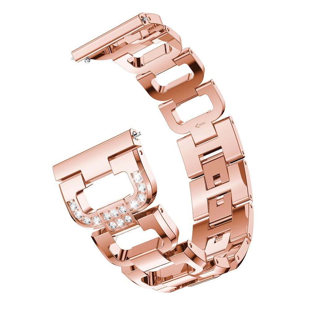 Samsung Galaxy Watch 42mm/Watch Active Rhinestone Bracelet Rose Gold