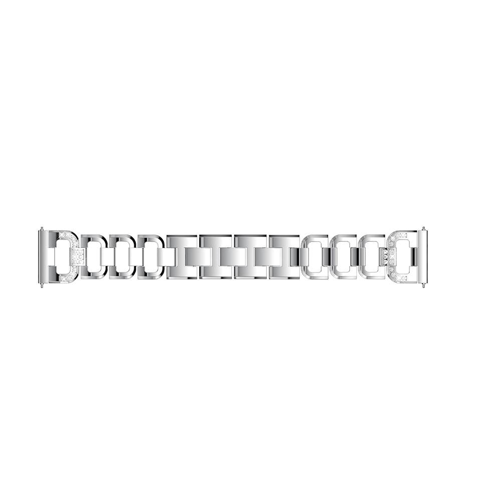 Samsung Galaxy Watch 46mm/Gear S3 Rhinestone Bracelet Zilver