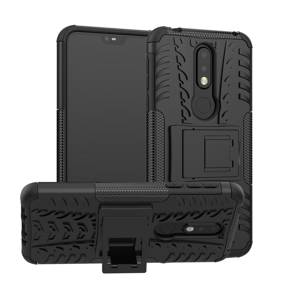 Nokia 7.1 Rugged backcover hoesje Zwart