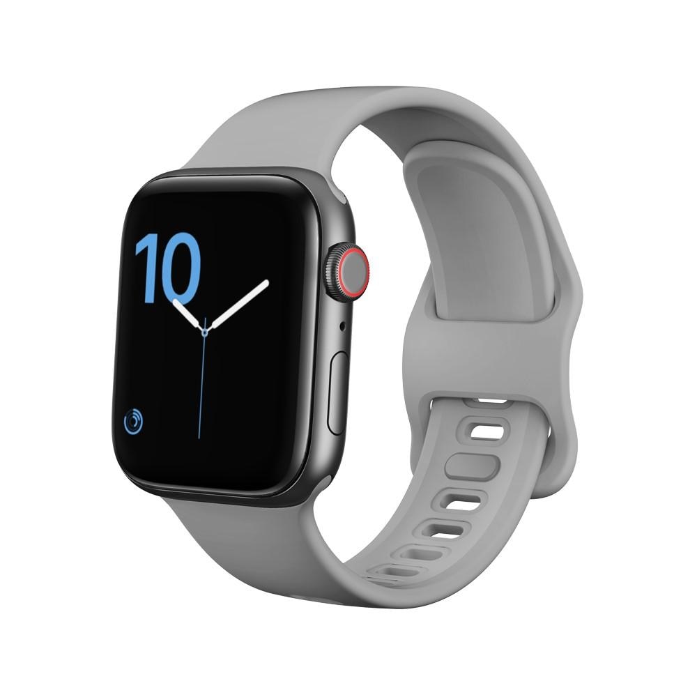 Apple Watch 41mm Series 9 Siliconen bandje grijs