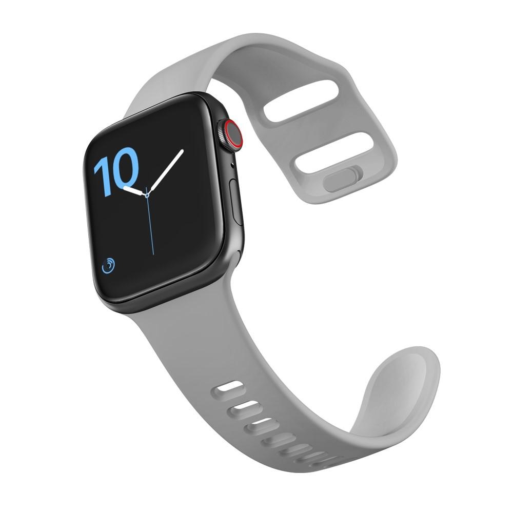 Apple Watch 41mm Series 9 Siliconen bandje grijs