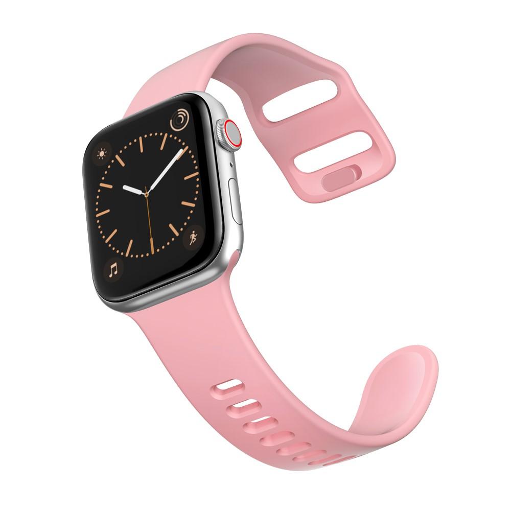 Apple Watch 41mm Series 9 Siliconen bandje roze