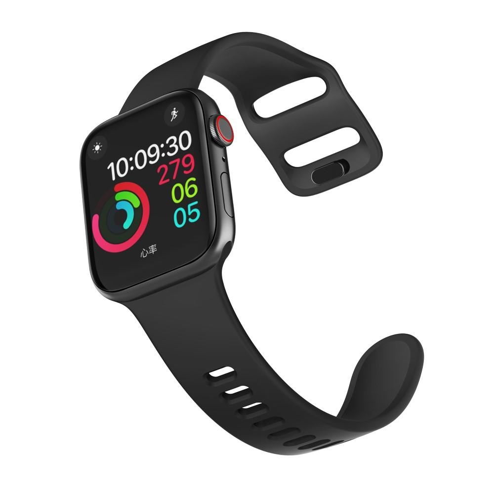 Apple Watch 38mm Siliconen bandje zwart