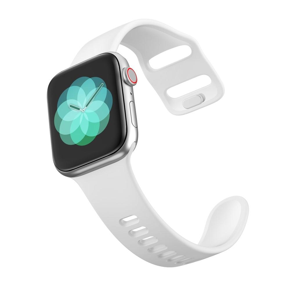 Apple Watch 41mm Series 8 Siliconen bandje wit