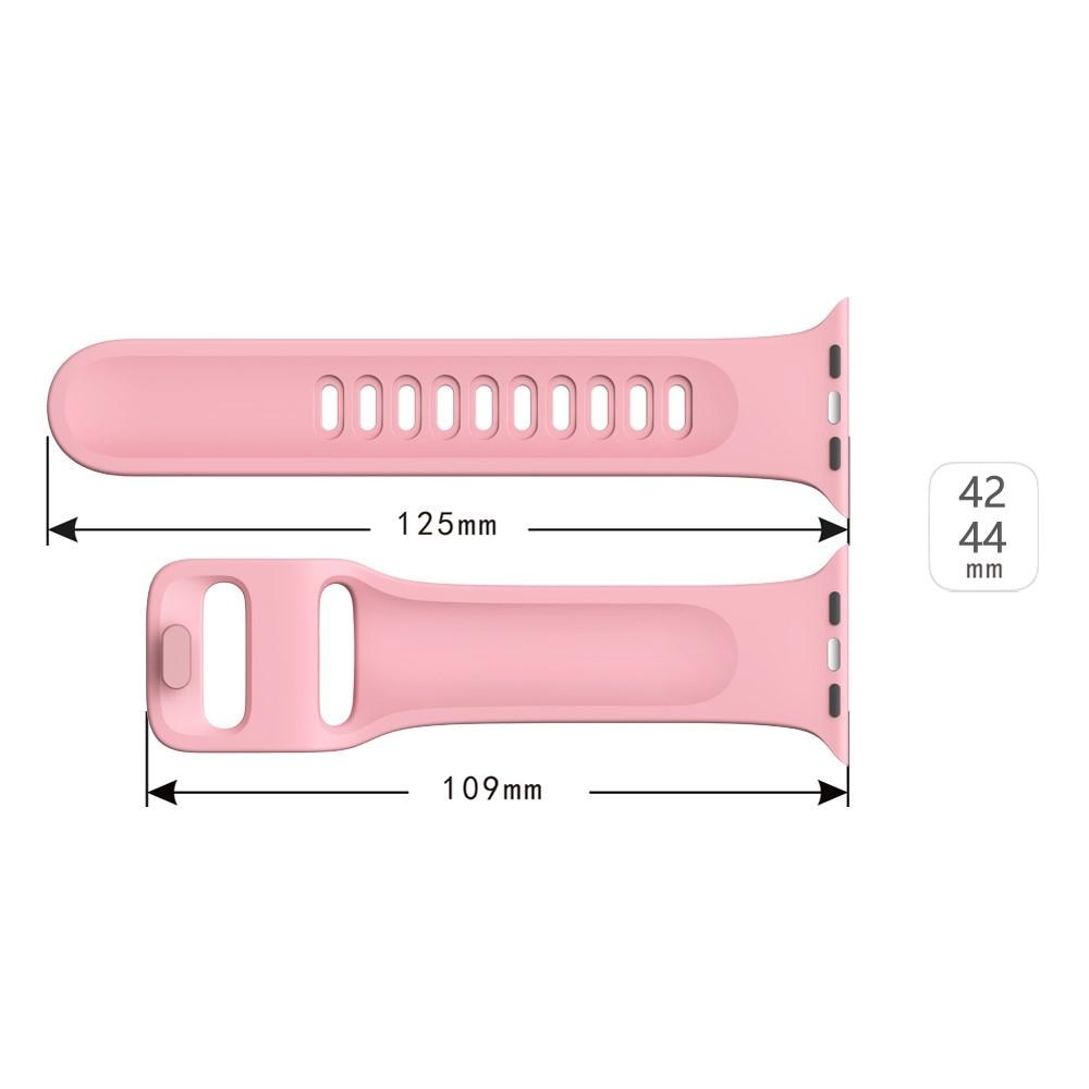 Apple Watch 45mm Series 9 Siliconen bandje roze