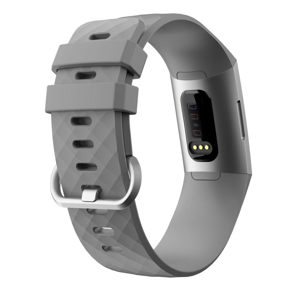 Fitbit Charge 3/4 Siliconen bandje Grijs