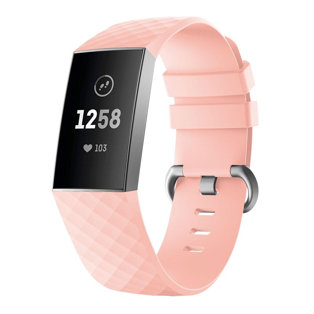 Fitbit Charge 3/4 Siliconen bandje Roze