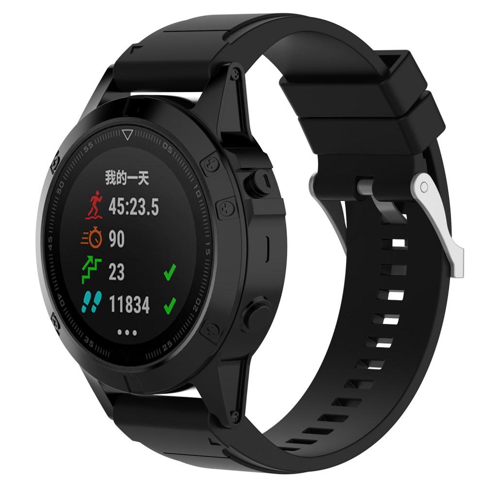 Garmin Fenix 3/3 HR Siliconen bandje Zwart