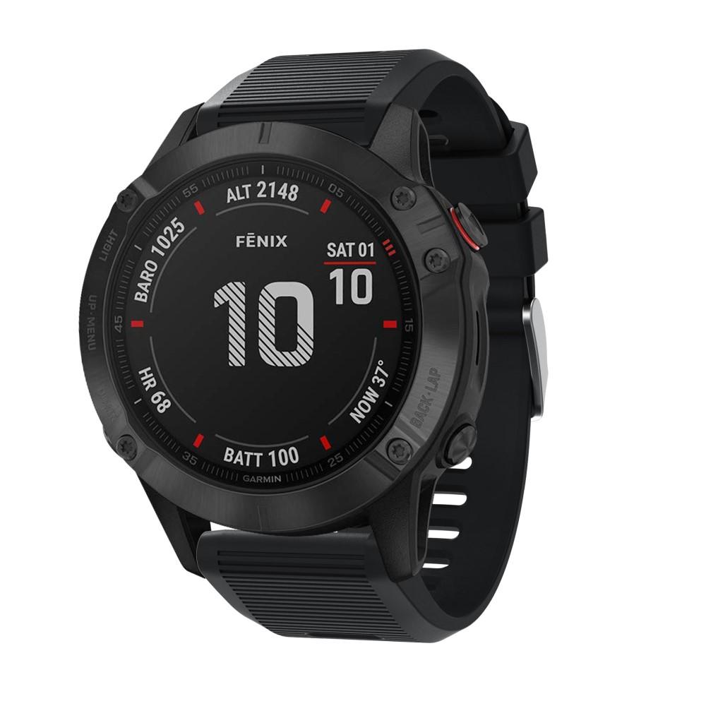 Garmin Fenix 7X Pro Siliconen bandje Zwart