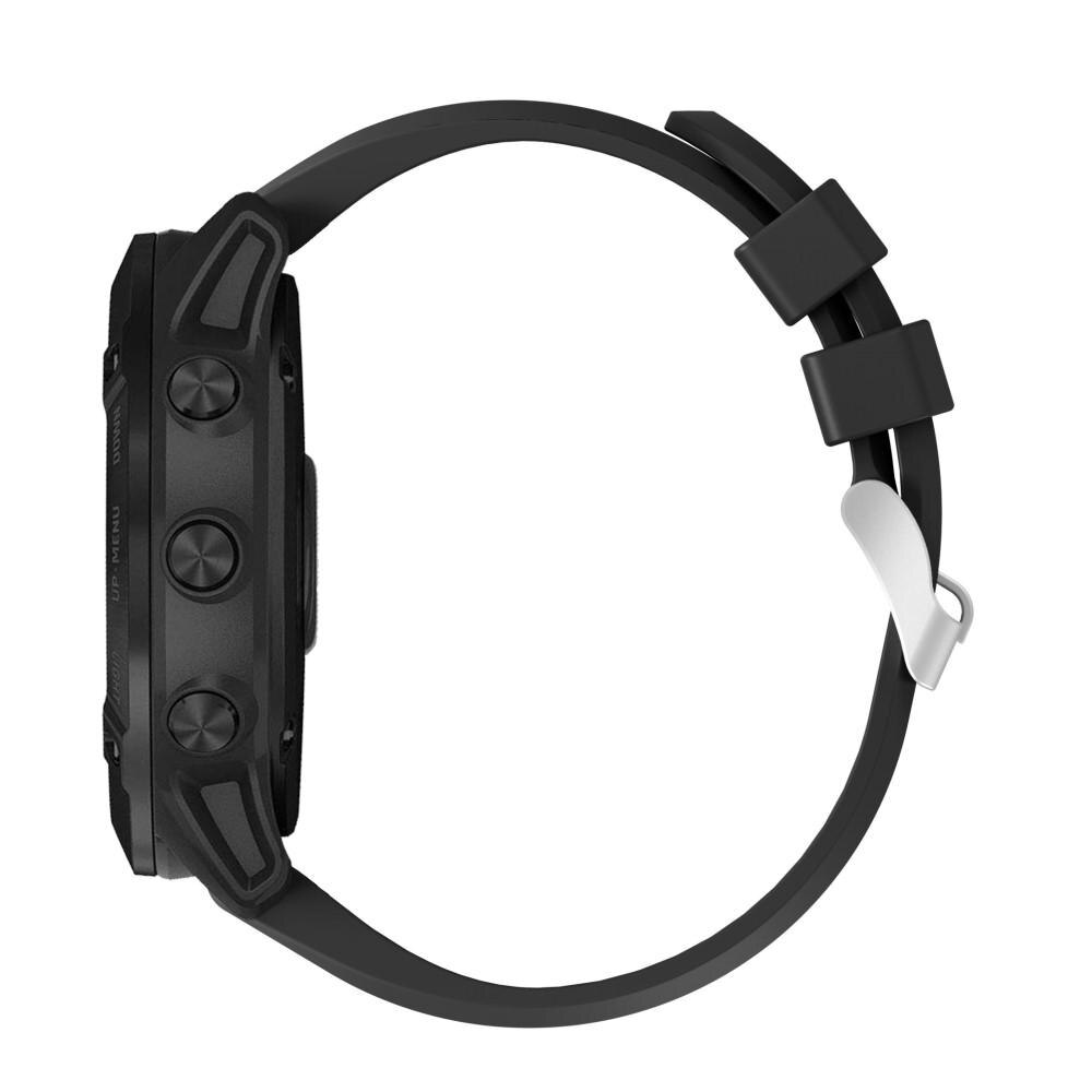 Garmin Fenix 6X Siliconen bandje zwart