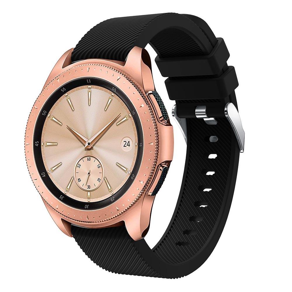 Samsung Galaxy Watch 42mm Siliconen bandje Zwart