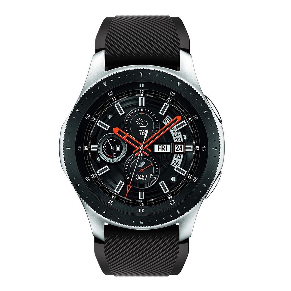 Samsung Galaxy Watch 46mm Siliconen bandje Zwart