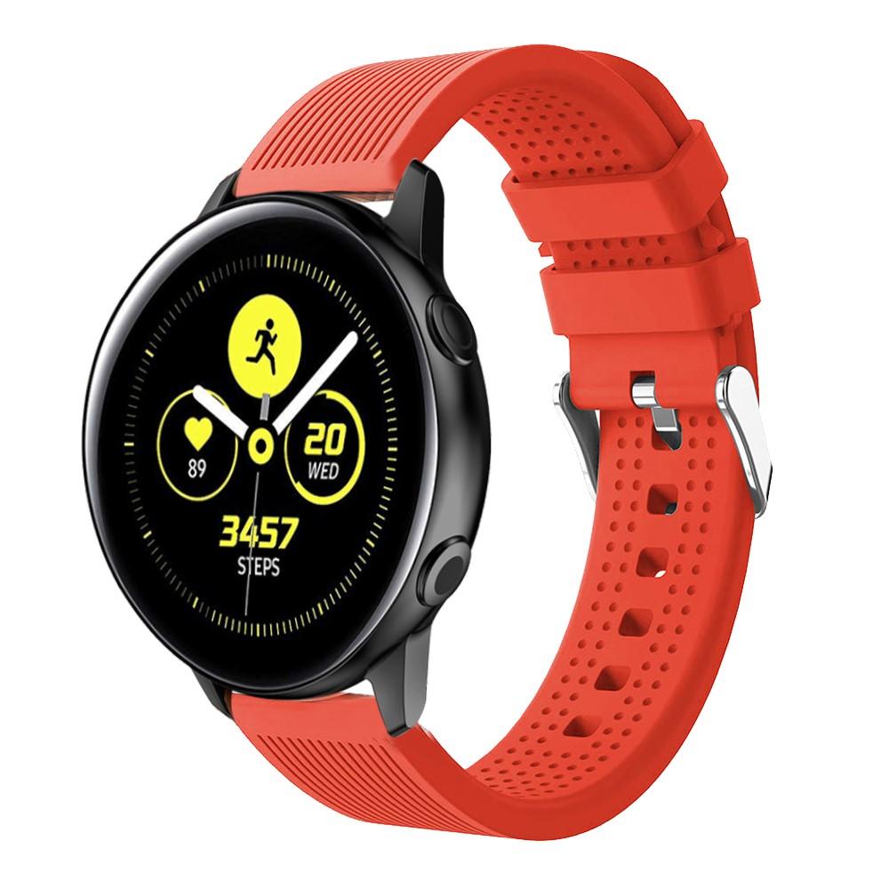 Samsung Galaxy Watch 42mm/Watch Active Siliconen bandje Rood