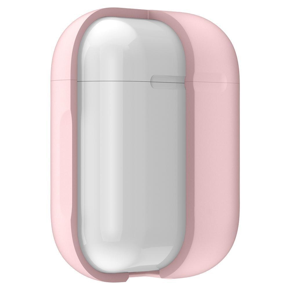 AirPods Siliconen hoesje met karbinerhaak Roze