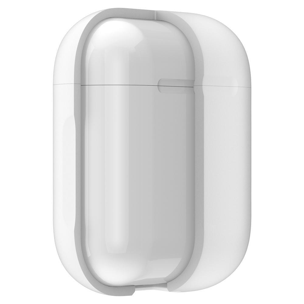 AirPods Siliconen hoesje met karbinerhaak Wit