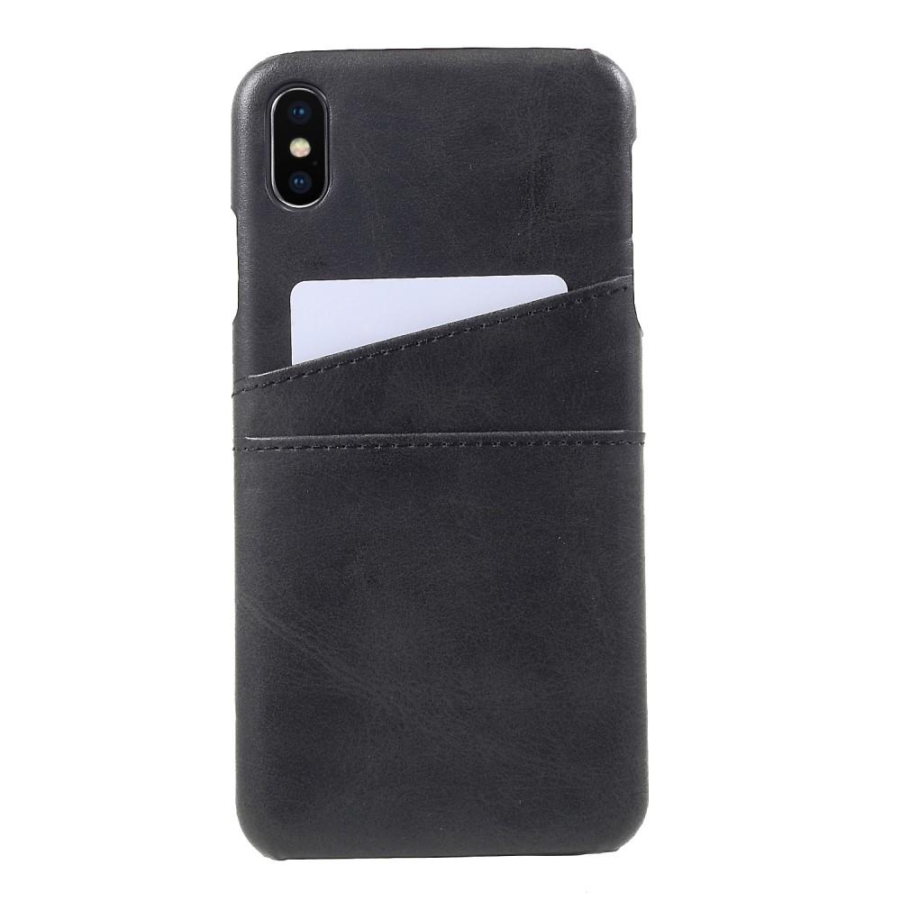 Card Slots Case iPhone Xs Max Zwart