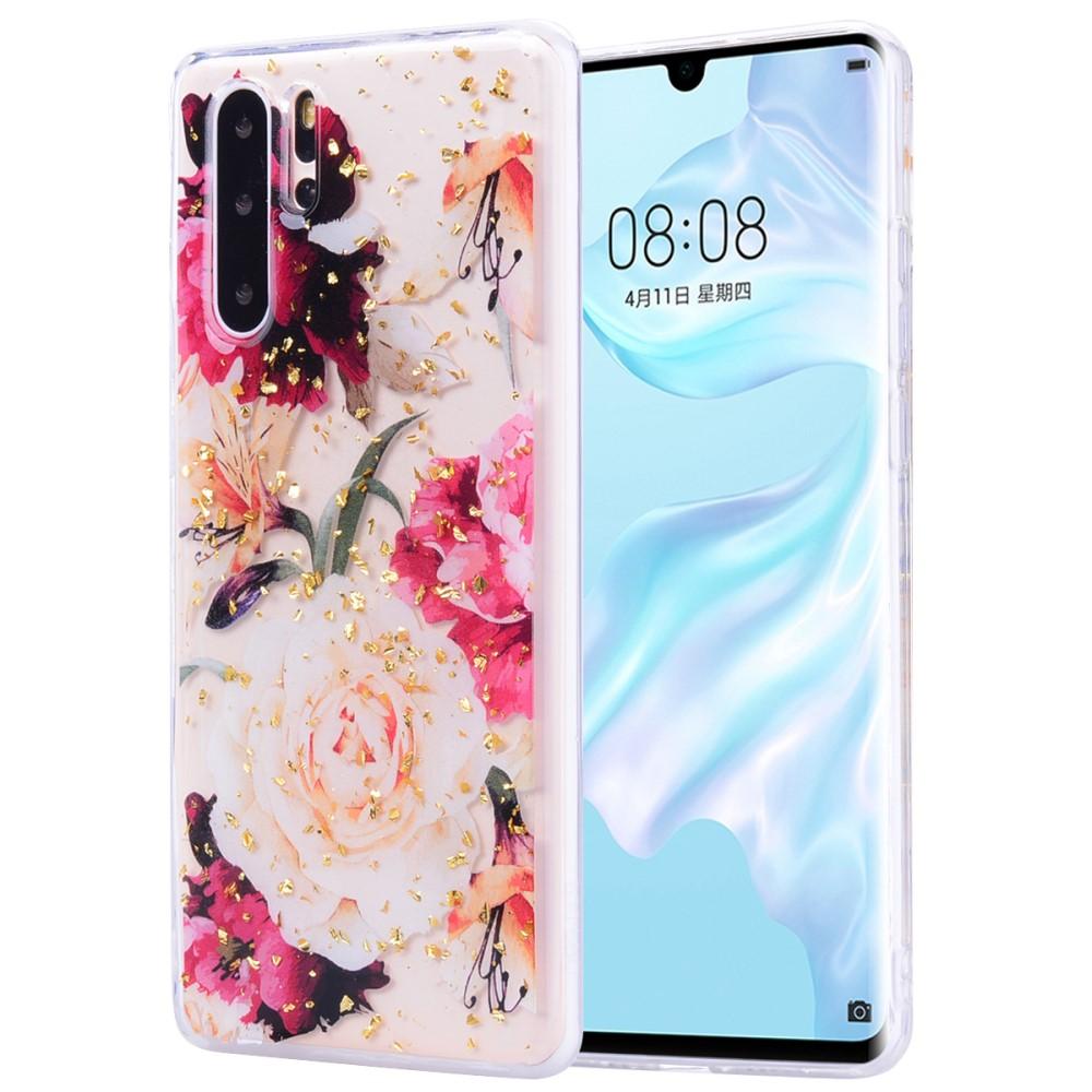 Huawei P30 Pro Backcover hoesje Pioenrozen