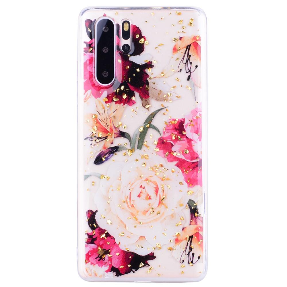 Huawei P30 Pro Backcover hoesje Pioenrozen