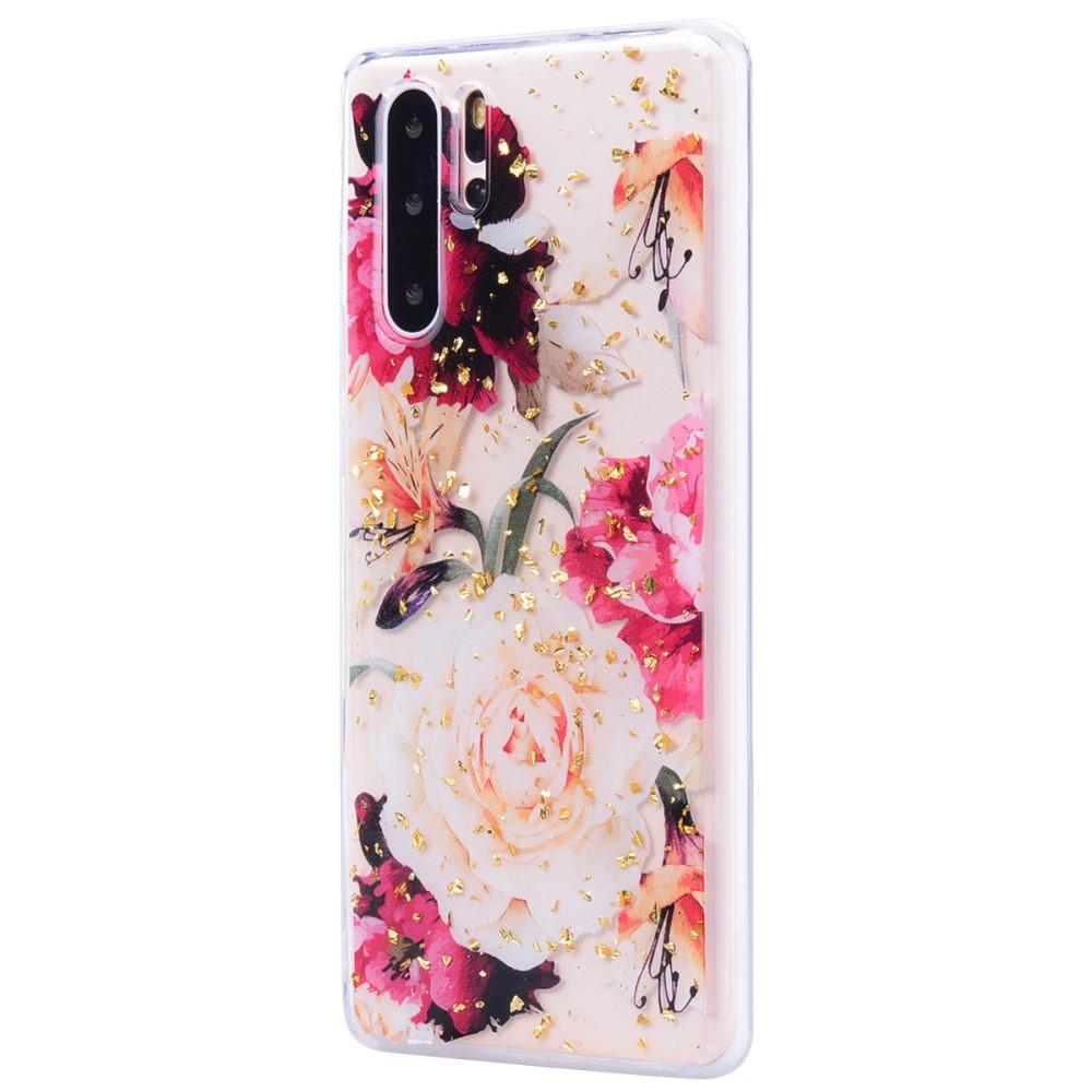 Huawei P30 Pro Backcover hoesje Pioenrozen